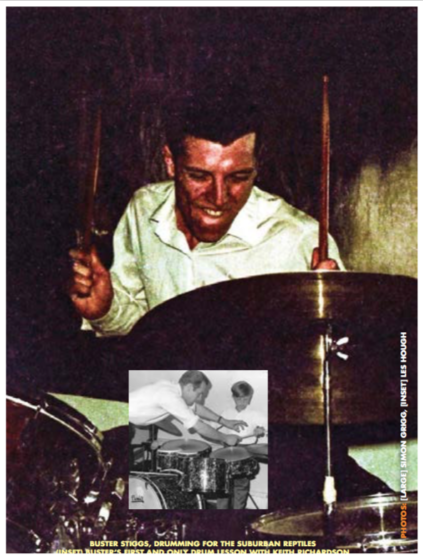 Buster Drumming with Suburban Reptiles and First lesson